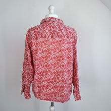 Load image into Gallery viewer, Boden Shirt Floral Print UK 20 Pink 100% Cotton Blouse Long Sleeves Button Down
