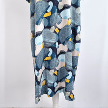 Load image into Gallery viewer, Seasalt Cornwall Midi Dress Linen Blend Tunic Field Walk Shift Blue Print 18
