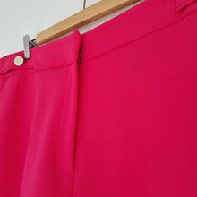 Load image into Gallery viewer, M&amp;S Culottes Hot Pink Per Una Tailored Wide Leg Palazzo Crop Trousers 18 Short
