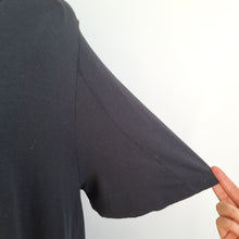 Load image into Gallery viewer, Masai Dress Lagenlook Black Medium Oversized Jersey A Line Stretch Casual Smock
