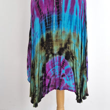 Load image into Gallery viewer, Vintage Advance Apparels Dress Tie-Dye Hippie Boho Festival Lace Up Midi 14 16
