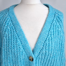 Load image into Gallery viewer, Primark Cardigan Bundle UK 14/16  Chunk Fluffy Knit Blue Pink Oversized Cropped
