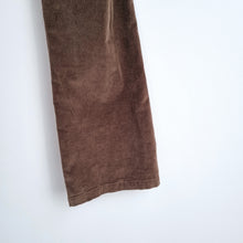 Load image into Gallery viewer, Cotton Traders Corduroy Trousers UK 16 Brown Elastic Waist Bootcut Flare High
