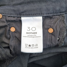 Load image into Gallery viewer, Mother Jeans Skinny Black Looker High Waisted Stretch Pockets Skinny Size W 30
