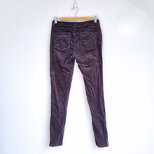 Load image into Gallery viewer, The White Company Corduroy Trousers UK 8 Dark Grey Slim Leg Ankle Zip Jeans
