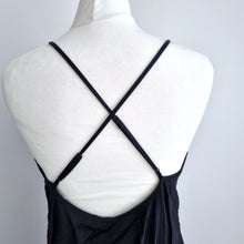 Load image into Gallery viewer, Miss Selfridge Jumpsuit Black UK 10 Wide Leg Strappy Crisscross Evening Party
