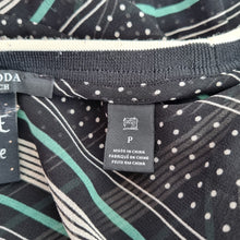Load image into Gallery viewer, Scotch &amp; Soda Blouse Small Maison Scotch À La Belle Étoile Sheer Striped Black
