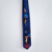 Load image into Gallery viewer, Tie Rack Tigger Pooh Disney Necktie Novelty Blue Character Umbrella Swirly
