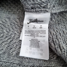 Load image into Gallery viewer, Joe Browns Mens Jumper Large Grey Cable Knit Chunky Roll Neck Sweater Wool Blend
