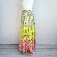 Load image into Gallery viewer, NEW Lucky &amp; Coco Skirt Maxi Tiered Floral Embroidery Boho Cotton Summer XL 16 18
