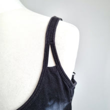 Load image into Gallery viewer, Tie Dye Maxi Dress Large 90 Degree by Reflex Grey White Stretch Cotton Coverup
