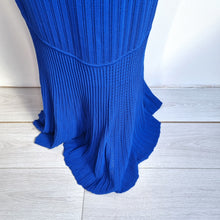Load image into Gallery viewer, Phase Eight Maxi Dress 16 Royal Blue Willow Knitted Pointelle Occasion Party
