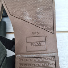 Load image into Gallery viewer, TOMS Women’s Flat Sandals UK 3 EU 34.5 Black Leather Upper Fishermen Summer
