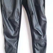 Load image into Gallery viewer, Karen Millen Faux Leather Leggings Black UK 8 Trousers High Rise Stretch Biker
