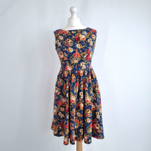 Load image into Gallery viewer, Lindy Bop Dress Floral Print A Line Pockets Multicoloured Occasion Retro 10
