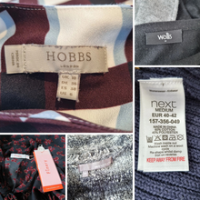 Load image into Gallery viewer, Bundle Clothes UK 10 Medium 5 Pieces Knitwear Blouse Hobbs Finery Work Job Lot
