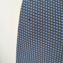 Load image into Gallery viewer, Hardy Amies Tie Blue Geometric Pattern 100% Silk Made in England Luxury Men's
