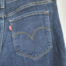 Load image into Gallery viewer, Levi&#39;s Shaping Straight Jeans W 31 Ladies 314 Dark Blue Mid Rise Stretch Denim
