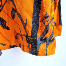 Load image into Gallery viewer, Carhartt WIP T-shirt Orange Long Sleeves Top 100% Cotton Leaf Print Thick XL
