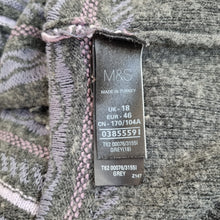 Load image into Gallery viewer, Per Una Knitted Tunic Grey Top UK 18 Wool Jumper Short Sleeve M&amp;S Pockets Mini
