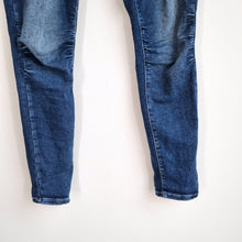Load image into Gallery viewer, Melly&amp;Co Denim Joggers Made in Italy Jeans Adjustable Dark Blue Stretch Large 12
