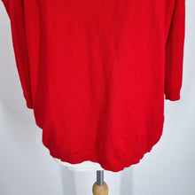 Load image into Gallery viewer, Phase Eight Red Jumper  UK 14  Cold Shoulder Knit Top Lightweight Viscose Blend
