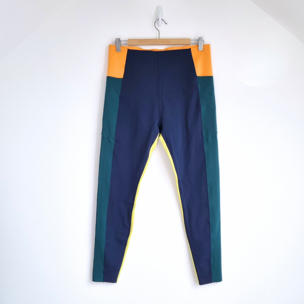 Sweaty Betty Power Leggings Full Length  XXL  Pockets Gym Yoga Colourblock Sport