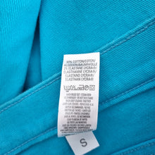 Load image into Gallery viewer, Vintage St Michael Denim Shorts UK 18 Fits 14 Turquoise Blue Stretch M&amp; Mom 90s
