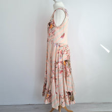 Load image into Gallery viewer, Antica Sartoria Dress Midi Pockets Summer 100% Cotton Light Pink Beach S M

