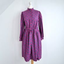 Load image into Gallery viewer, Vintage Laura Ashley Dress Pockets Button Pink Belted 100% Cotton Cottagecore 12
