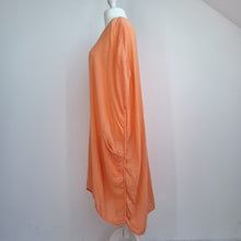 Load image into Gallery viewer, Join Clothes Kaftan Beach Coverup Midi Orange Pockets Muumuu Dress One Size
