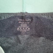 Load image into Gallery viewer, Sweaty Betty Leggings Grey Ruched Legs 7/8 Length Stretch Gym Cotton Blend Small
