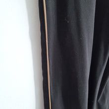 Load image into Gallery viewer, Long Tall Sally Trousers 12 Black Side Stripe Tapered Elasticated Waist Pockets
