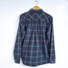 Load image into Gallery viewer, Carhartt Men&#39;s Check Shirt Bell Plaid Thick 100% Cotton Navy Long Sleeves Medium
