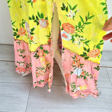 Load image into Gallery viewer, NEW Lucky &amp; Coco Skirt Maxi Tiered Floral Embroidery Boho Cotton Summer XL 16 18
