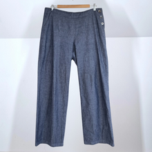 Load image into Gallery viewer, Nomads Trousers Jeans Sailor Buttons Elasticated Waist Straight High Rise 12
