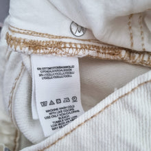 Load image into Gallery viewer, We The Free People Jeans Ripped Off-White Ankle W26 Wide Leg Button High Rise
