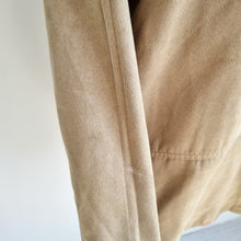 Load image into Gallery viewer, Marks &amp; Spencer Shirt Faux Suede Beige Blouse Top Chamois Button Down Size 16
