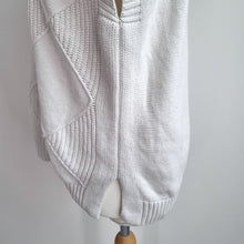 Load image into Gallery viewer, M&amp;S Knitted Tank Top Medium Ivory Cotton Blend Sleeveless Jumper Vest White
