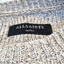 Load image into Gallery viewer, AllSaints Men&#39;s Jumper Linen Blend VLux Crew Neck Neutral Beige Knit Small
