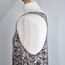 Load image into Gallery viewer, Religion Tank Dress Midi Maxi Jersey 100% Cotton Racerback Grey Patterned S 10
