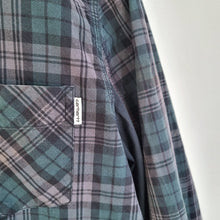 Load image into Gallery viewer, Carhartt Men&#39;s Check Shirt Slim Fit Plaid Dennis Grey Green 100% Cotton XL
