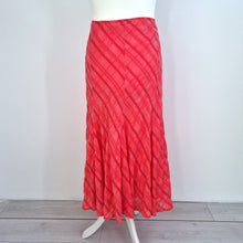 Load image into Gallery viewer, Per Una Maxi Skirt Red M&amp;S Midi Fit &amp; Flare Panelled Plaid Boho Peasant Gipsy 20
