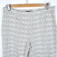 Load image into Gallery viewer, Piazza Sempione Trousers Slim Leg Cigarette Check White Honia Work Stretch  14
