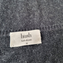 Load image into Gallery viewer, Hush Jumper Star Pattern Dark Grey Bamboo Cotton Wool V Neck Sweater Knit XS
