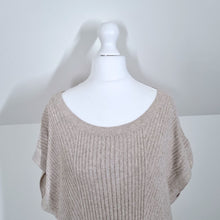 Load image into Gallery viewer, NEW Massimo Dutti Dress Knitted Midi Maxi Linen Blend Cream Tunic Jumper Small
