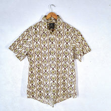 Load image into Gallery viewer, Lucky Brand Shirt Men&#39;s Western Aztec Print Loud Festival Vintage Short Sleeves Medium
