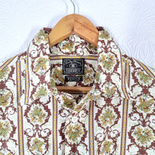 Load image into Gallery viewer, Lucky Brand Shirt Men&#39;s Western Aztec Print Loud Festival Vintage Short Sleeves Medium
