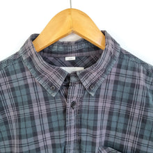 Load image into Gallery viewer, Carhartt Men&#39;s Check Shirt Slim Fit Plaid Dennis Grey Green 100% Cotton XL
