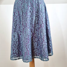 Load image into Gallery viewer, Pretty Eccentric Lace Dress Occasion Wedding Guest Off the Shoulder Blue 50s 10
